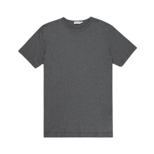 Sunspel Antracitgrå Pima Bomull T-Shirt Gray, Herr