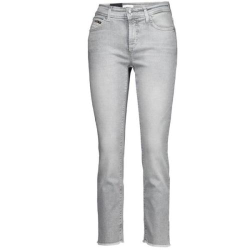 Cambio Skinny Jeans Piper Ljusgrå - Kvinnor Gray, Dam