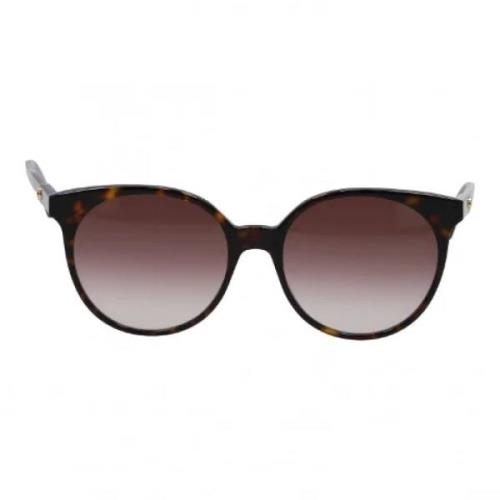 Gucci Vintage Pre-owned Tyg solglasgon Brown, Dam