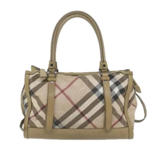 Burberry Vintage Pre-owned Canvas totevskor Beige, Dam