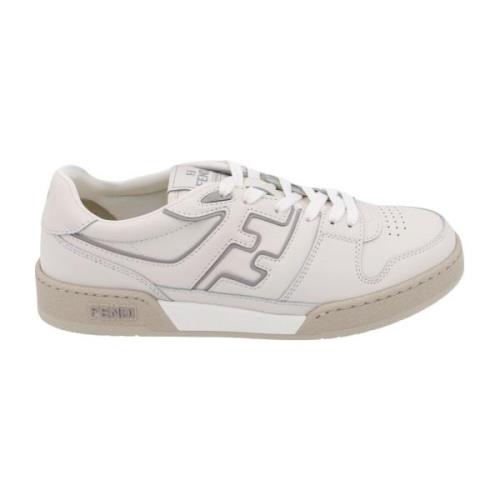 Fendi Vita Läder Sneakers White, Herr