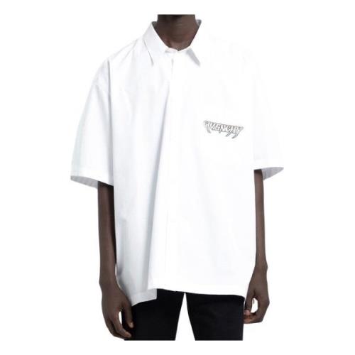 Givenchy Sommarturné Tryckt Skjorta White, Herr