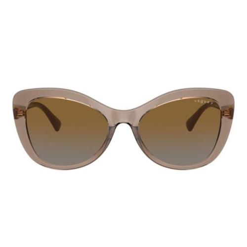 Vogue Trendiga och eleganta polariserade solglasögon Brown, Dam