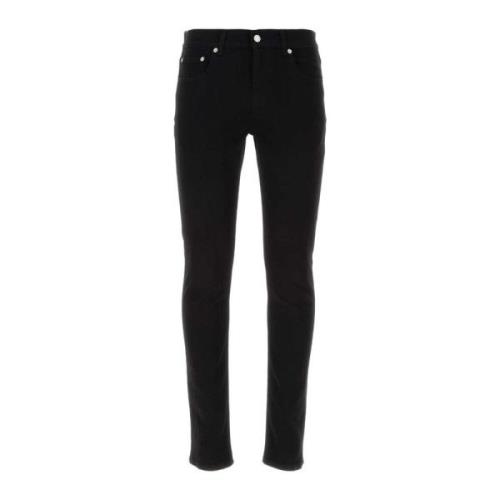 Alexander McQueen Svarta stretch denim jeans Black, Herr