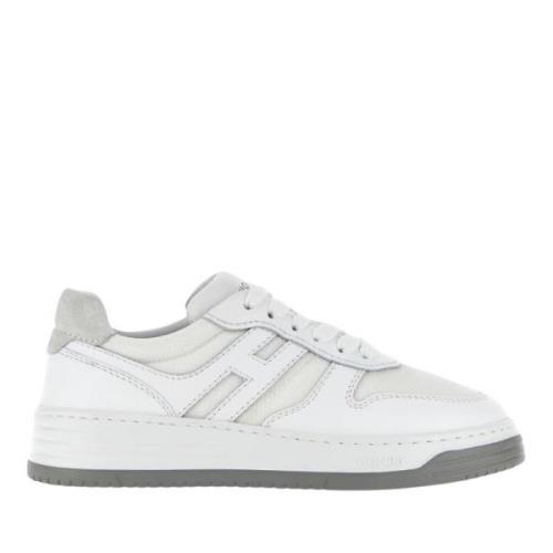 Hogan Vita Läder Sneakers med Memory Foam Multicolor, Dam