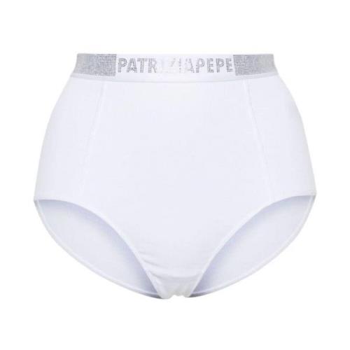 Patrizia Pepe Vit Strass Slip-on Underkläder White, Dam