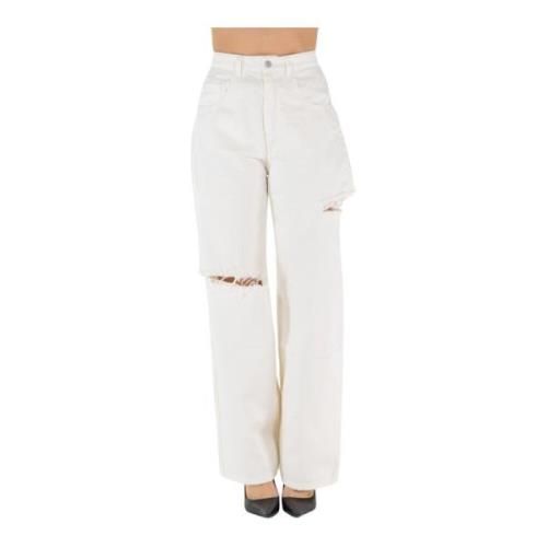 Icon Denim Poppy Jeans White, Dam