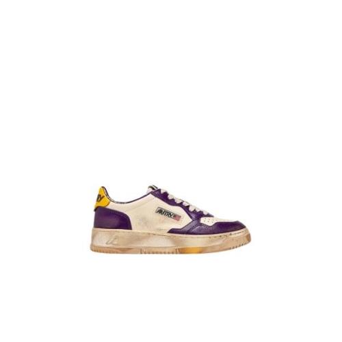 Autry Vintage Low Medalist Sneakers Purple, Dam