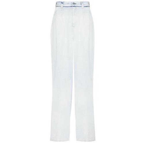 Maison Margiela Straight Trousers for Women White, Dam