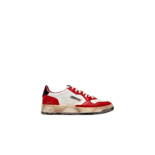 Autry Vintage Low Medalist Sneakers Red, Herr