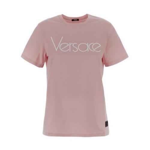 Versace Kortärmad bomull T-shirt Pink, Dam