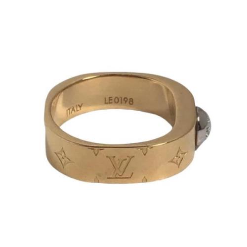 Louis Vuitton Vintage Pre-owned Metall ringar Yellow, Dam