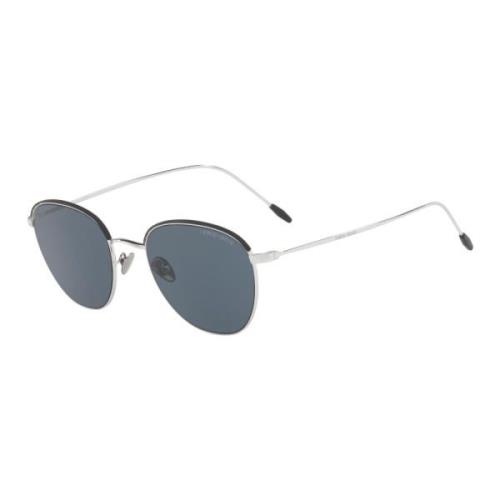 Giorgio Armani Silver/Grey Frames of Life Sunglasses Gray, Herr