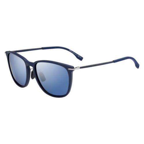 Hugo Boss Matte Blue/Grey Blue Sunglasses Multicolor, Herr