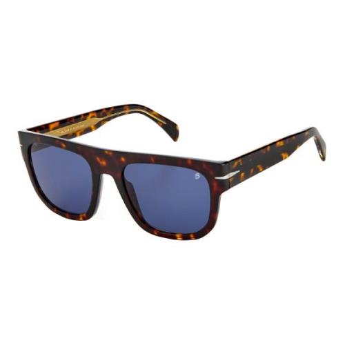 Eyewear by David Beckham DB 7044/S Solglasögon i Dark Havana/Blue Brow...