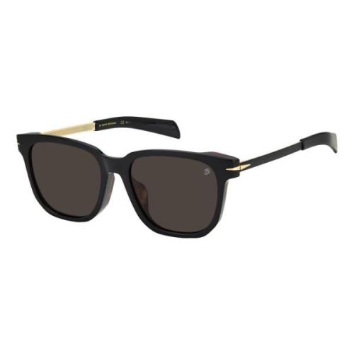 Eyewear by David Beckham Svarta Havana/Grå Solglasögon Multicolor, Her...