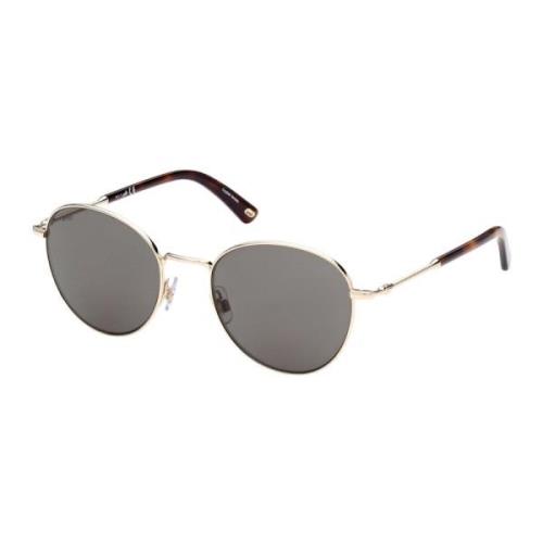 WEB Eyewear Gold/Grey Sunglasses Gray, Unisex
