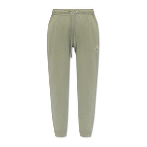 Moncler Sweatpants med logotyp Green, Dam