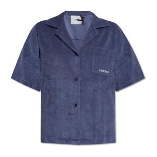Halfboy Skjorta med logotyp Blue, Dam