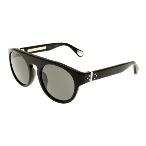 Linda Farrow ANN Demeulemeester Sunglasses Black Silver Black, Dam