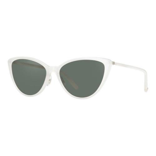 Garrett Leight Mildred SUN Solglasögon i Horchata Silver Gray, Dam