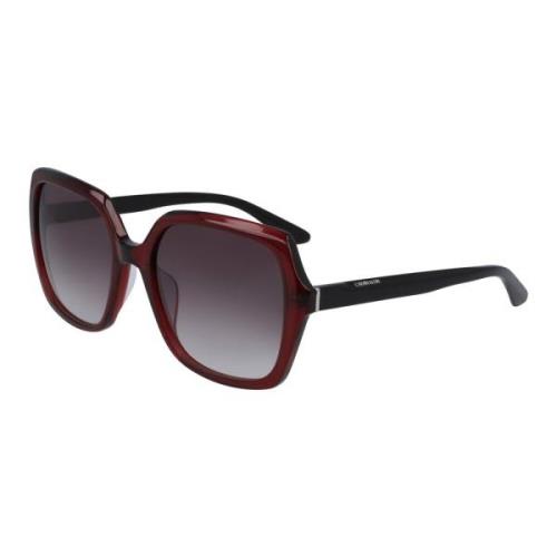 Calvin Klein Burgundy/Grey Shaded Sunglasses Multicolor, Dam