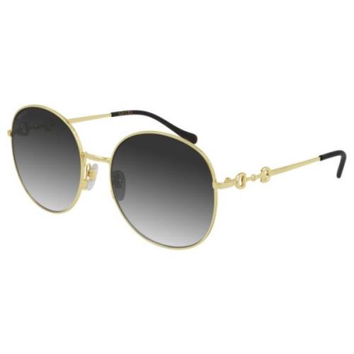 Gucci Gold/Grey Shaded Sunglasses Yellow, Dam