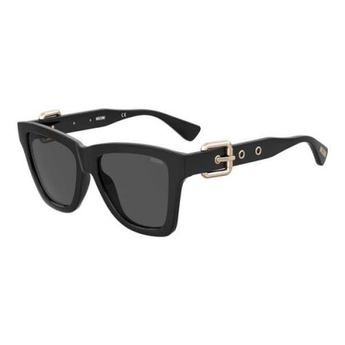 Moschino Black/Dark Grey Sunglasses Black, Dam