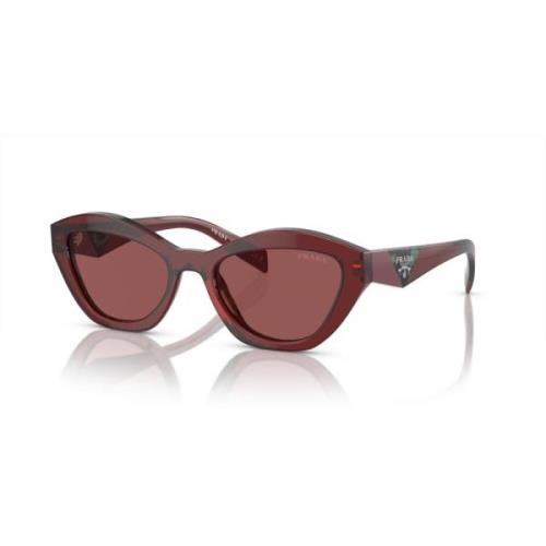 Prada Röd Lila Transparent Solglasögon A02S Red, Dam