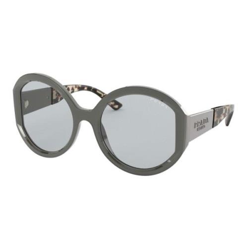 Prada Monochrome Sunglasses Grey/Light Grey Gray, Dam