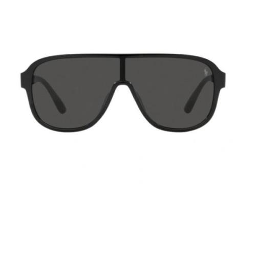 Ralph Lauren Sportiga solglasögon med spegelglas Black, Unisex