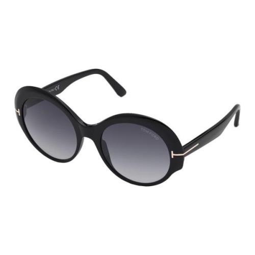 Tom Ford Ginger Sunglasses - Shiny Black/Grey Shaded Black, Dam