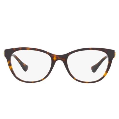 Versace Dark Havana Eyewear Frames Multicolor, Dam