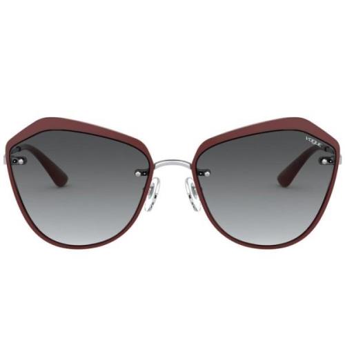 Vogue Burgundy/Grey Shaded Sunglasses Multicolor, Dam