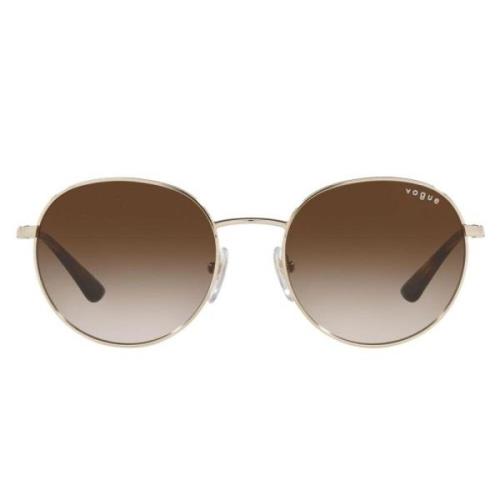 Vogue Pale Gold/Brown Shaded Sunglasses Multicolor, Dam