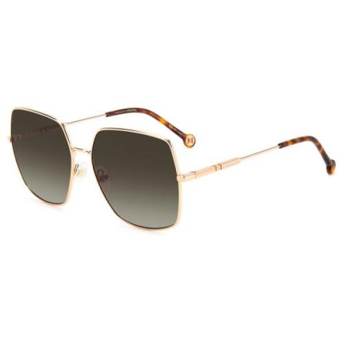 Carolina Herrera Gold Copper Sunglasses Multicolor, Dam