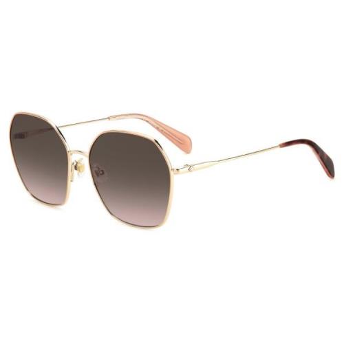 Kate Spade Rose Gold Kenna Solglasögon Yellow, Dam