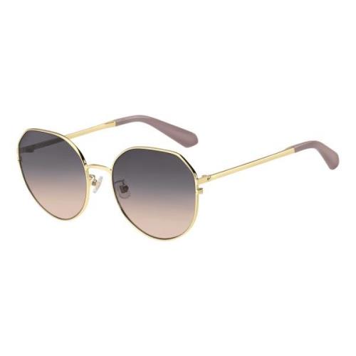 Kate Spade Pale Gold/Grey Brown Sunglasses Carlita Yellow, Dam