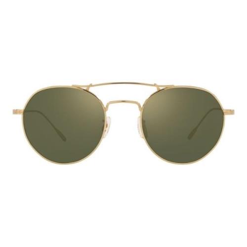 Oliver Peoples Goldtone Sunglasses Reymont OV 1309St Yellow, Unisex