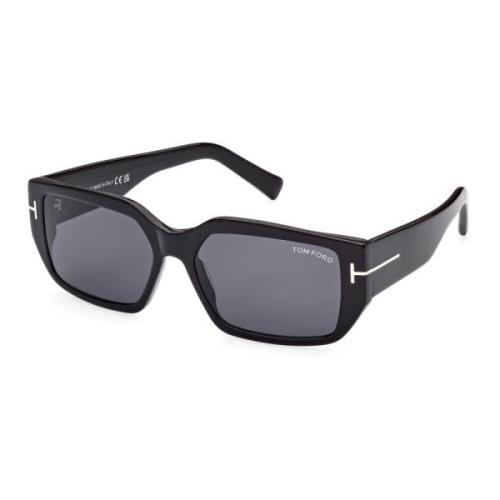 Tom Ford Silvano-02 Solglasögon, Blank Svart/Grå Black, Unisex