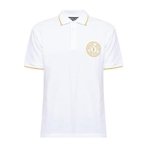 Versace Jeans Couture Bomullspolo White, Herr