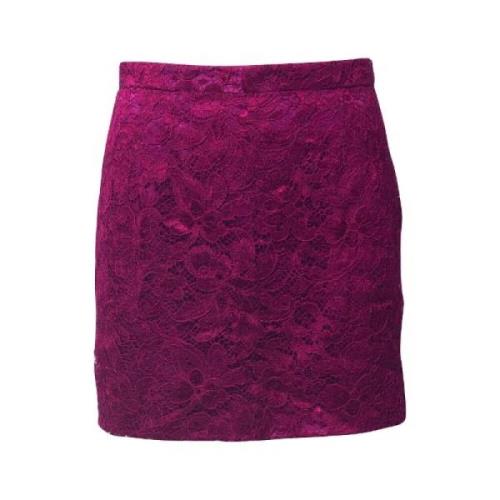 Dolce & Gabbana Pre-owned Pre-owned Bomull nederdelar Purple, Dam