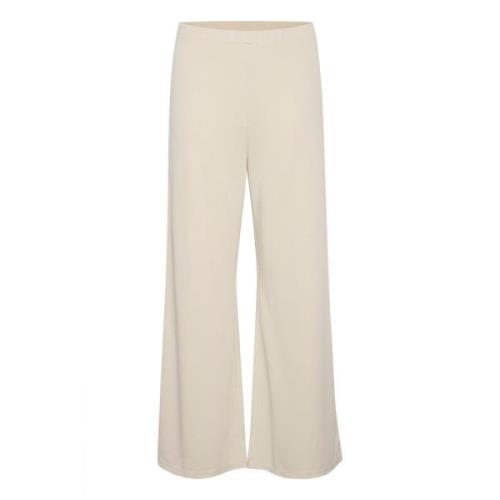 Part Two Wide Trousers Beige, Dam