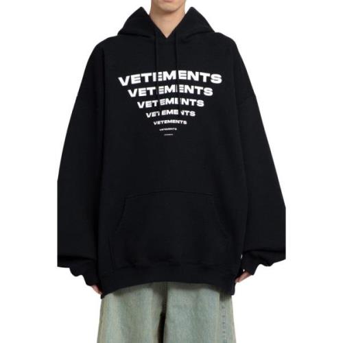 Vetements Sweatshirts Black, Herr