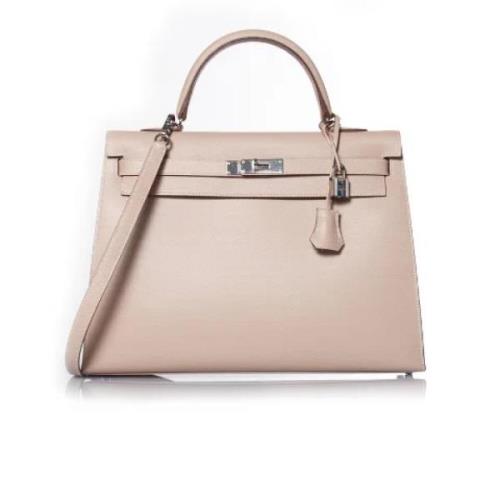 Hermès Vintage Pre-owned Laeder handvskor Beige, Dam