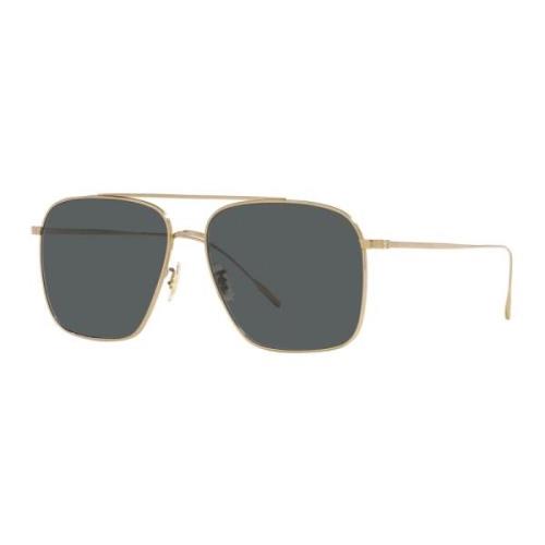 Oliver Peoples Guld/Midnatt Solglasögon Dresner OV 1320St Yellow, Unis...