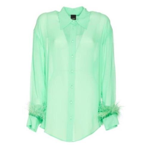 Pinko Gröna Skjortor för Kvinnor Green, Dam