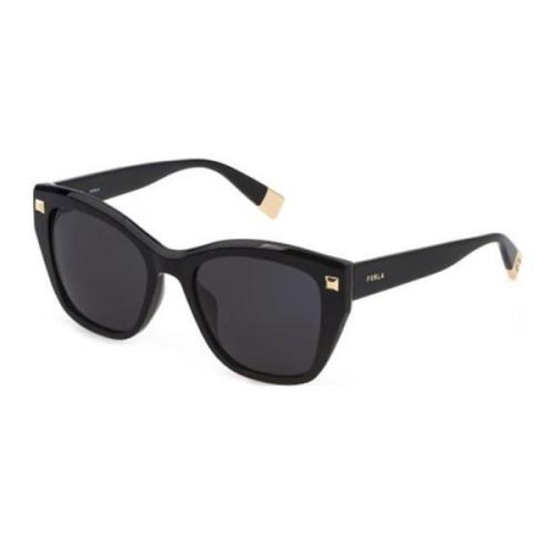 Furla Sunglasses Sfu538 Black, Dam