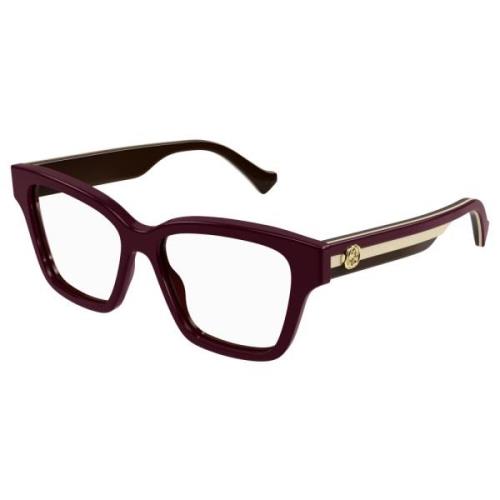 Gucci Burgundy Glasögonbågar Purple, Unisex