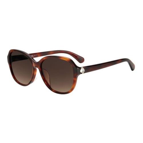 Kate Spade Saidi/F/S Sunglasses in Havana/Brown Shaded Brown, Dam